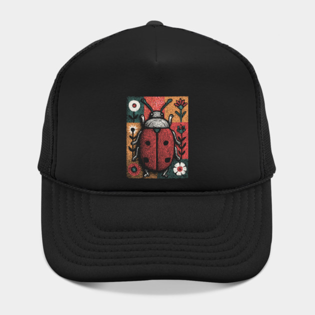 Folk Art Ladybug | The Lucky Garden Beetle by TuncGK