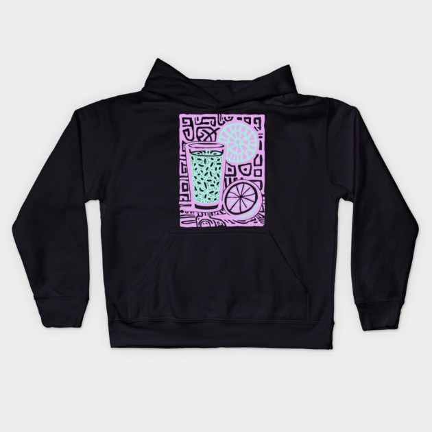 Summer Lemonade | The Refreshing Porch Drink Kids Hoodie by TuncGK