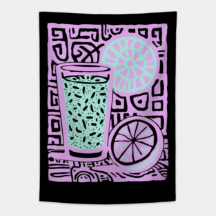Summer Lemonade | The Refreshing Porch Drink Tapestry