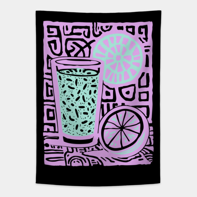 Summer Lemonade | The Refreshing Porch Drink Tapestry by TuncGK