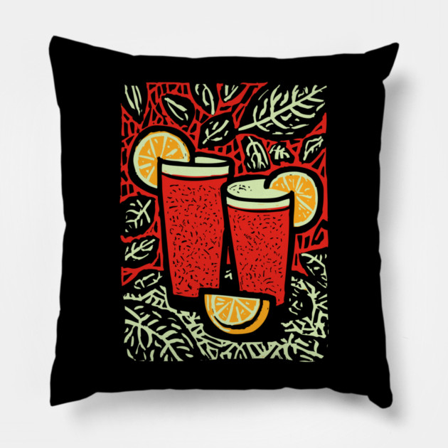 Psychedelic Lemonade | The Trippy Summer Refresher Pillow by TuncGK
