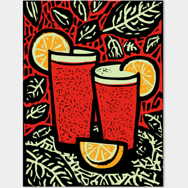 Psychedelic Lemonade | The Trippy Summer Refresher Wall Art by TuncGK