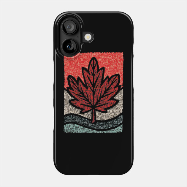 Winter Maple Leaf | The First Snowfall Phone Case by TuncGK