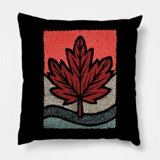 Winter Maple Leaf | The First Snowfall Pillow