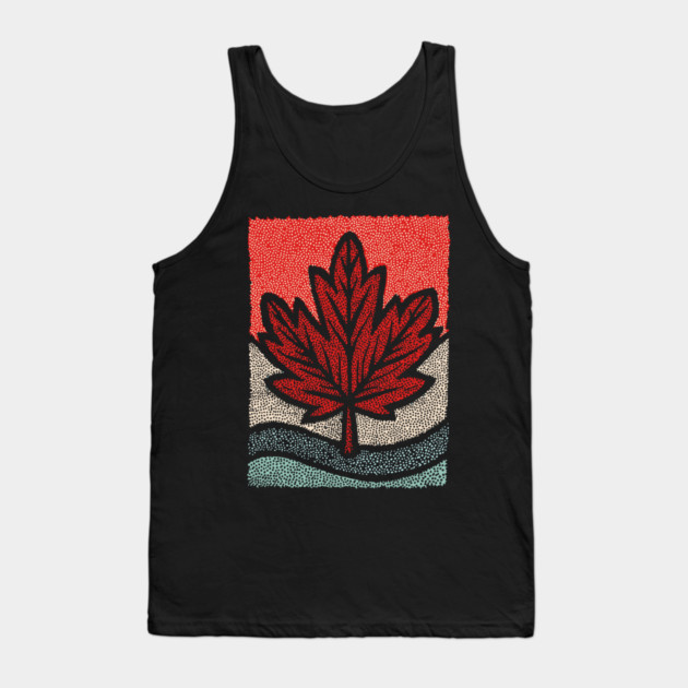 Winter Maple Leaf | The First Snowfall Tank Top by TuncGK