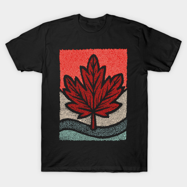 Winter Maple Leaf | The First Snowfall T-Shirt by TuncGK