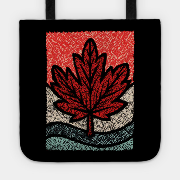 Winter Maple Leaf | The First Snowfall Tote by TuncGK