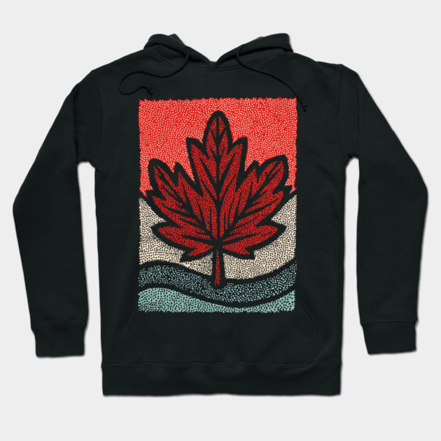 Winter Maple Leaf | The First Snowfall Hoodie by TuncGK