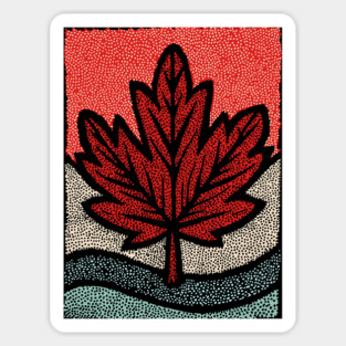 Winter Maple Leaf | The First Snowfall Magnet