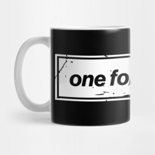 One For The Road - White Oasis Distressed Logo Typography Mug