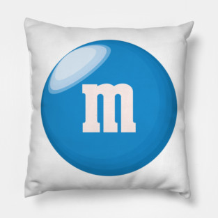 Blue M&M Halloween Costume Pillow