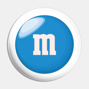 Blue M&M Halloween Costume Pin