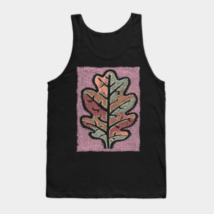 Pastel Oak Leaf | Ethereal Botanical Art Tank Top