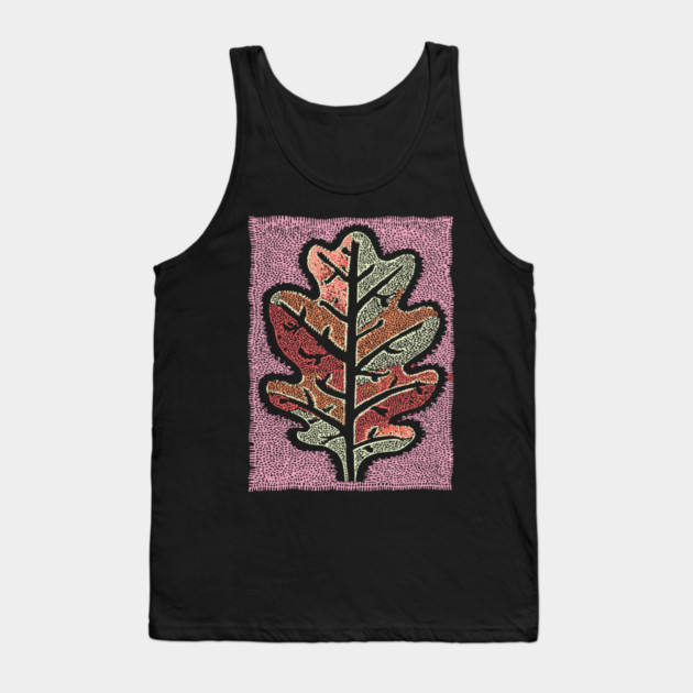 Pastel Oak Leaf | Ethereal Botanical Art Tank Top by TuncGK