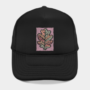 Pastel Oak Leaf | Ethereal Botanical Art Hat