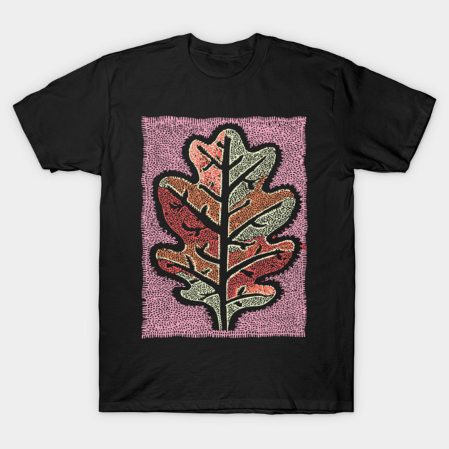 Pastel Oak Leaf | Ethereal Botanical Art T-Shirt by TuncGK