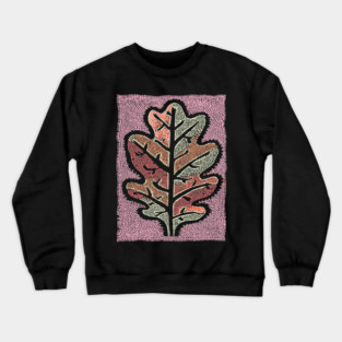 Pastel Oak Leaf | Ethereal Botanical Art Crewneck Sweatshirt