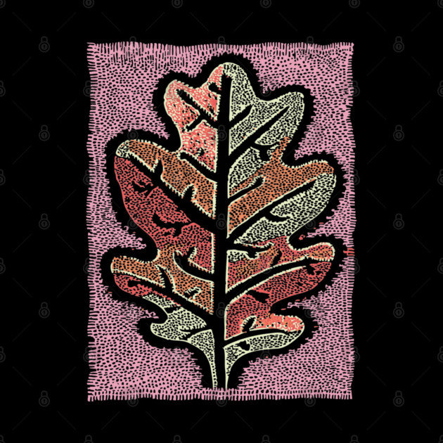 Pastel Oak Leaf | Ethereal Botanical Art by TuncGK