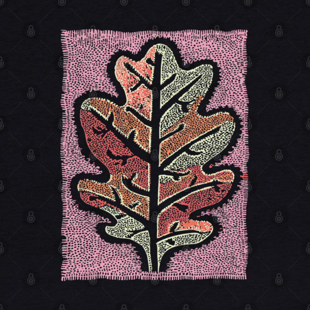 Pastel Oak Leaf | Ethereal Botanical Art by TuncGK