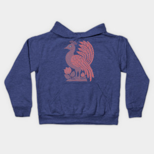 Regal Peacock | Hera's Sacred Bird Kids Hoodie