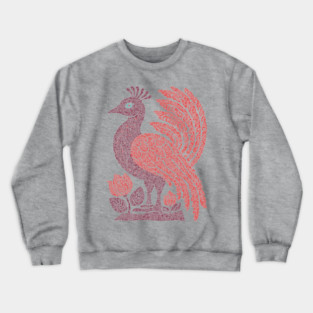Regal Peacock | Hera's Sacred Bird Crewneck Sweatshirt