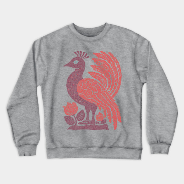 Regal Peacock | Hera's Sacred Bird Crewneck Sweatshirt by TuncGK