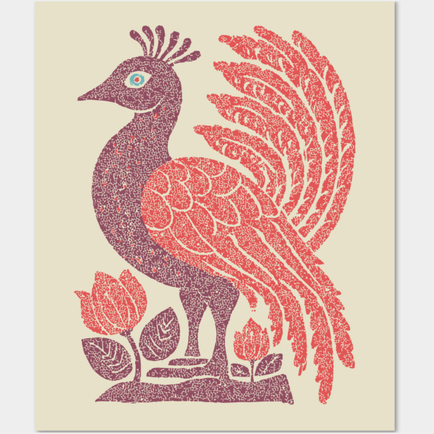 Regal Peacock | Hera's Sacred Bird Wall Art by TuncGK