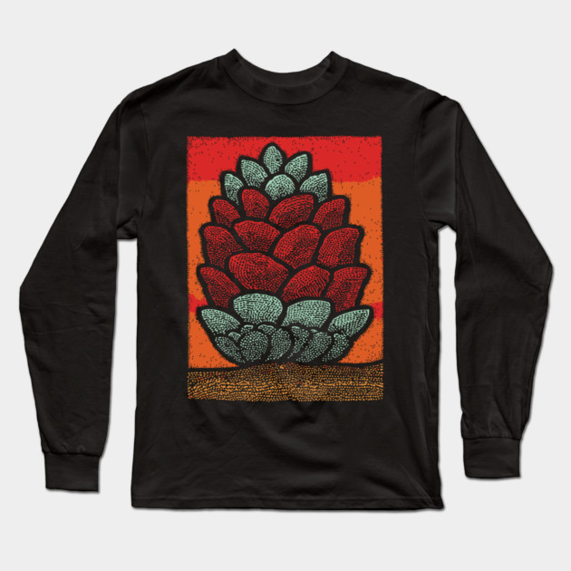 Autumn Pine Cone | The Pineal Gland Symbol Long Sleeve T-Shirt by TuncGK