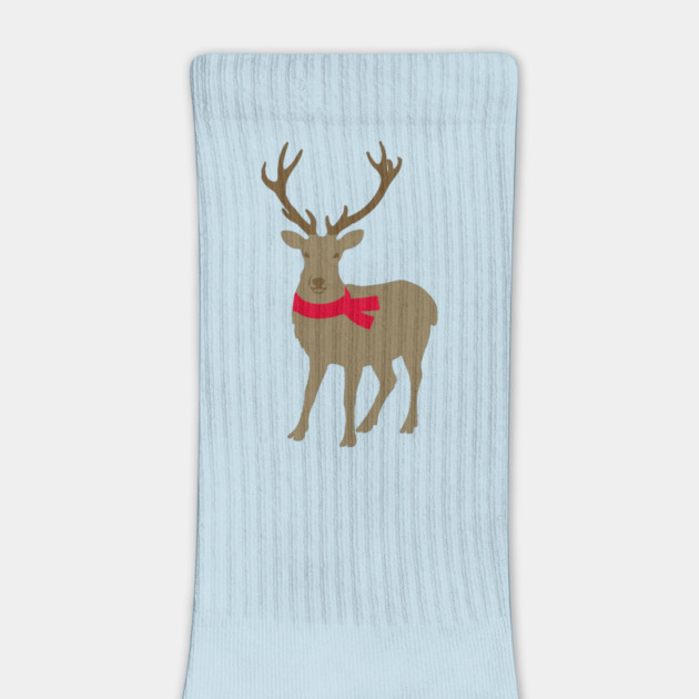Cozy Winter Reindeer — Minimalist Christmas Deer by DonWillisJrArt