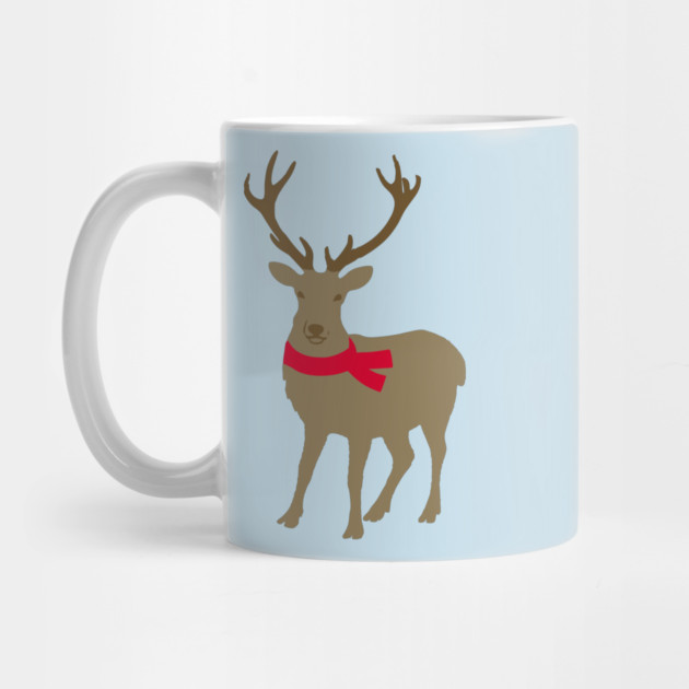 Cozy Winter Reindeer — Minimalist Christmas Deer by DonWillisJrArt