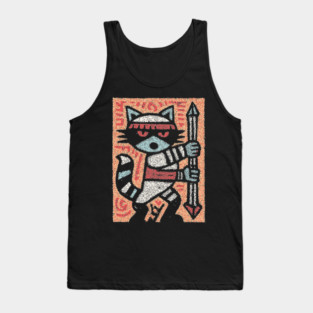 Raccoon Warrior | The Little Bandit Guardian Tank Top