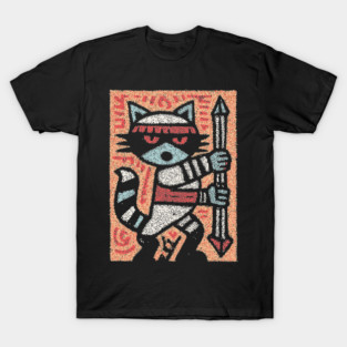 Raccoon Warrior | The Little Bandit Guardian T-Shirt