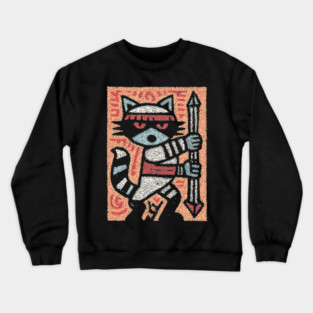 Raccoon Warrior | The Little Bandit Guardian Crewneck Sweatshirt
