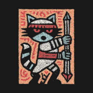 Raccoon Warrior | The Little Bandit Guardian T-Shirt