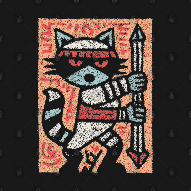 Raccoon Warrior | The Little Bandit Guardian by TuncGK