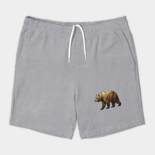 Autumn Grizzly Bear Lovers Nature Double Exposure Silhouette by BirdsnStuff