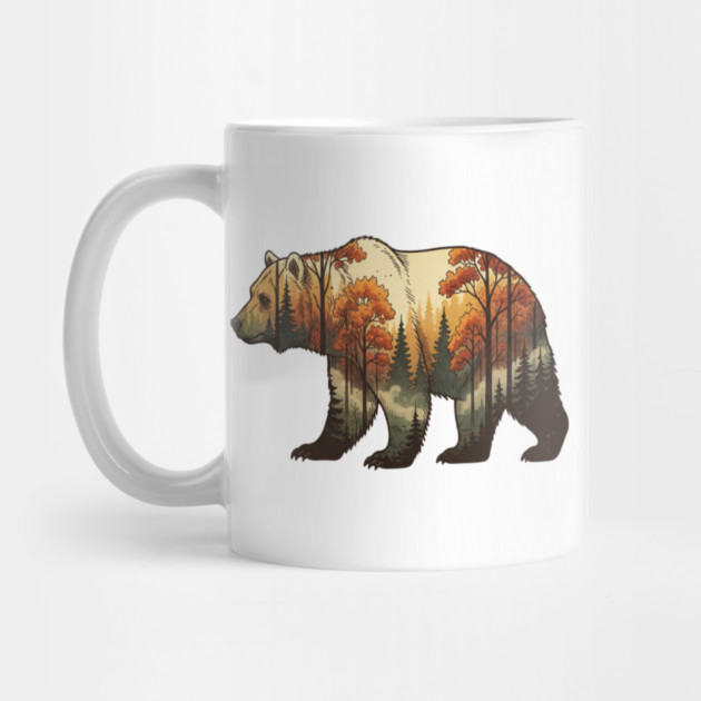 Autumn Grizzly Bear Double Exposure Silhouette Nature by BirdsnStuff
