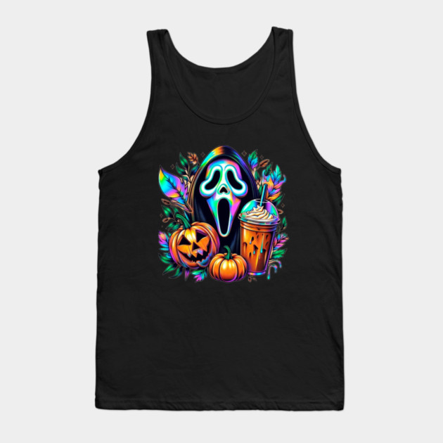 pumpkin Ghost Tank Top by Graphic tees
