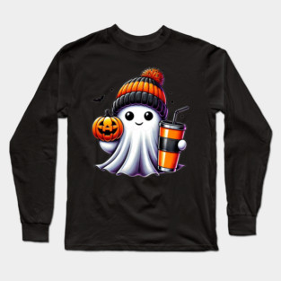 Halloween boo graphic Long Sleeve T-Shirt