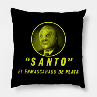Santo El Enmascarado de Plata Pillow