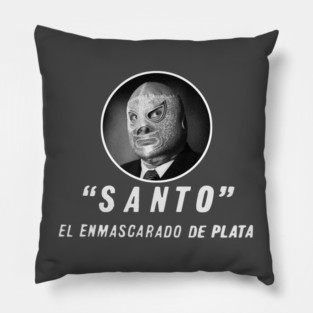 Santo El Enmascarado de Plata Pillow