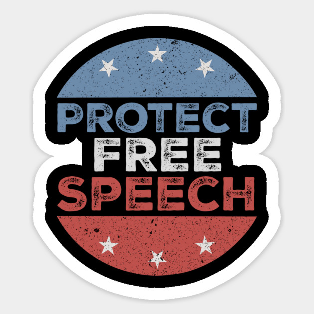 Protect-Free-Speech-First-Amendment-Constitutional-Rights-Vintage-American-Political Sticker by ArtistTee ⭐⭐⭐⭐⭐