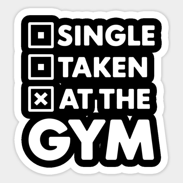 Funny Gym Lover Saying At The Gym Sticker by Rachel's Store 6