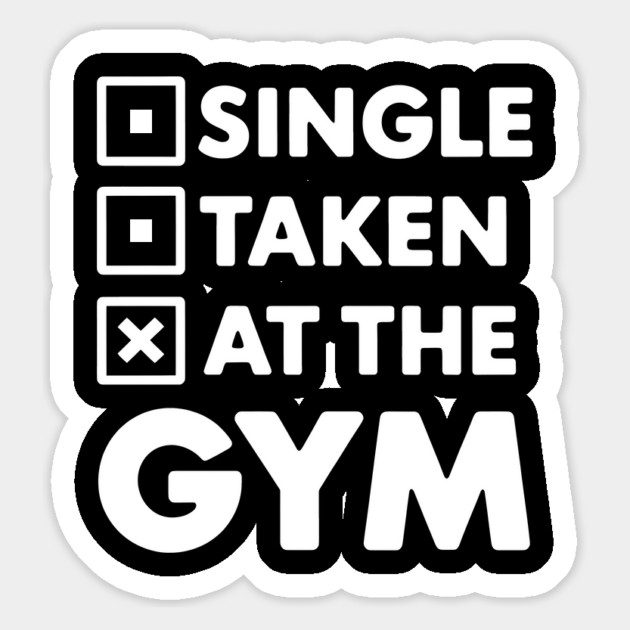 Funny Gym Lover Saying At The Gym Magnet by Rachel's Store 6