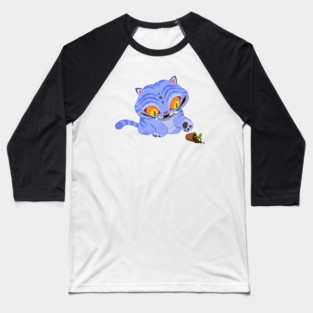Halloween Derpy Playing with Plant Vase Baseball T-Shirt