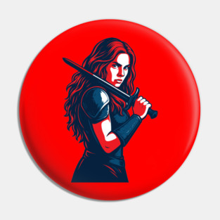 Female Empowerment  Red Sonja Pin