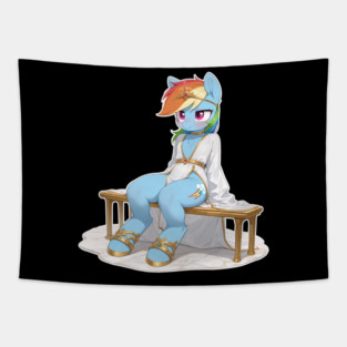 Greek Rainbow Dash Tapestry