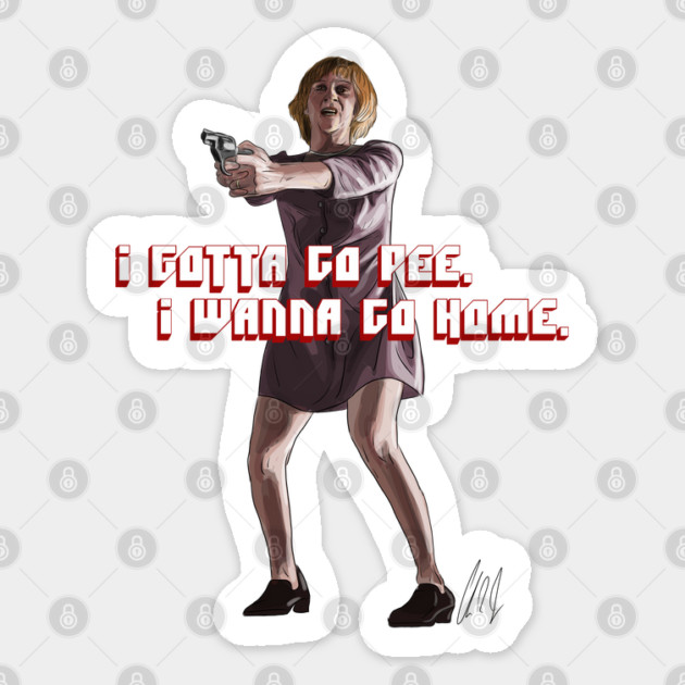 Pulp Fiction: I gotta go pee Sticker by 51Deesigns