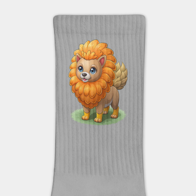 Cute Cartoon Dog - Fluffy Lion Mane Pomeranian by IamActiveDog