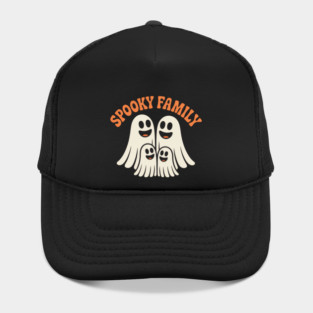 Happy Ghost Family Halloween Art Hat